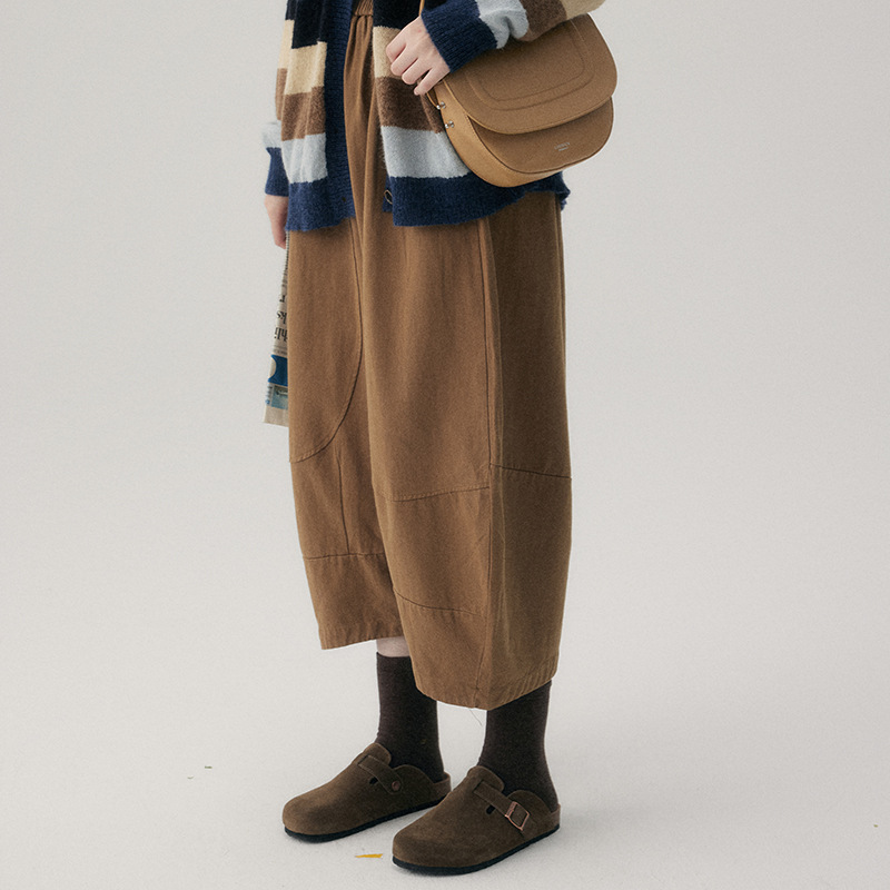 女士秋冬高腰九分哈倫褲