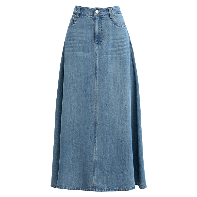 女老錢風牛仔馬甲半裙套裝