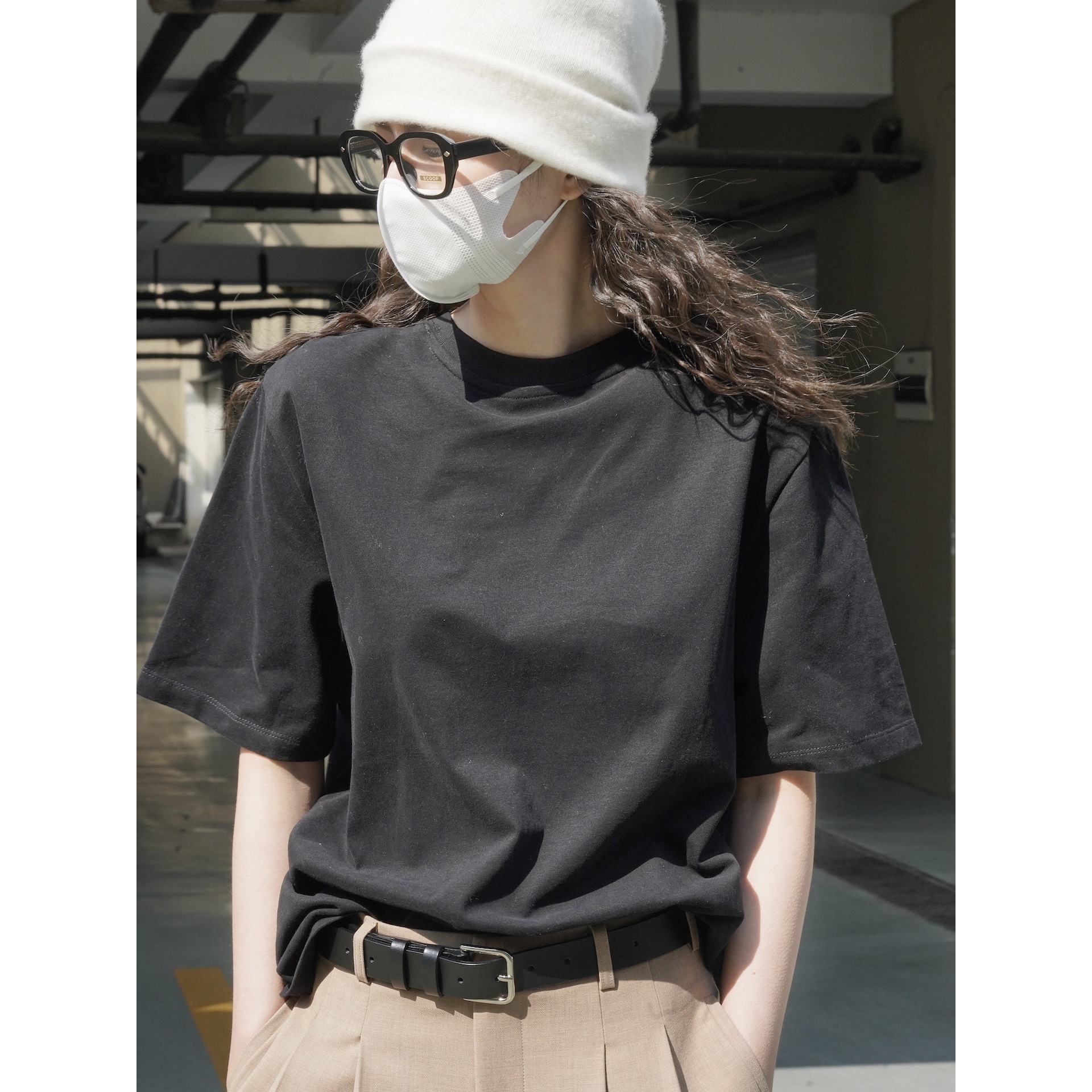 女士春夏廓形柔棉短T恤