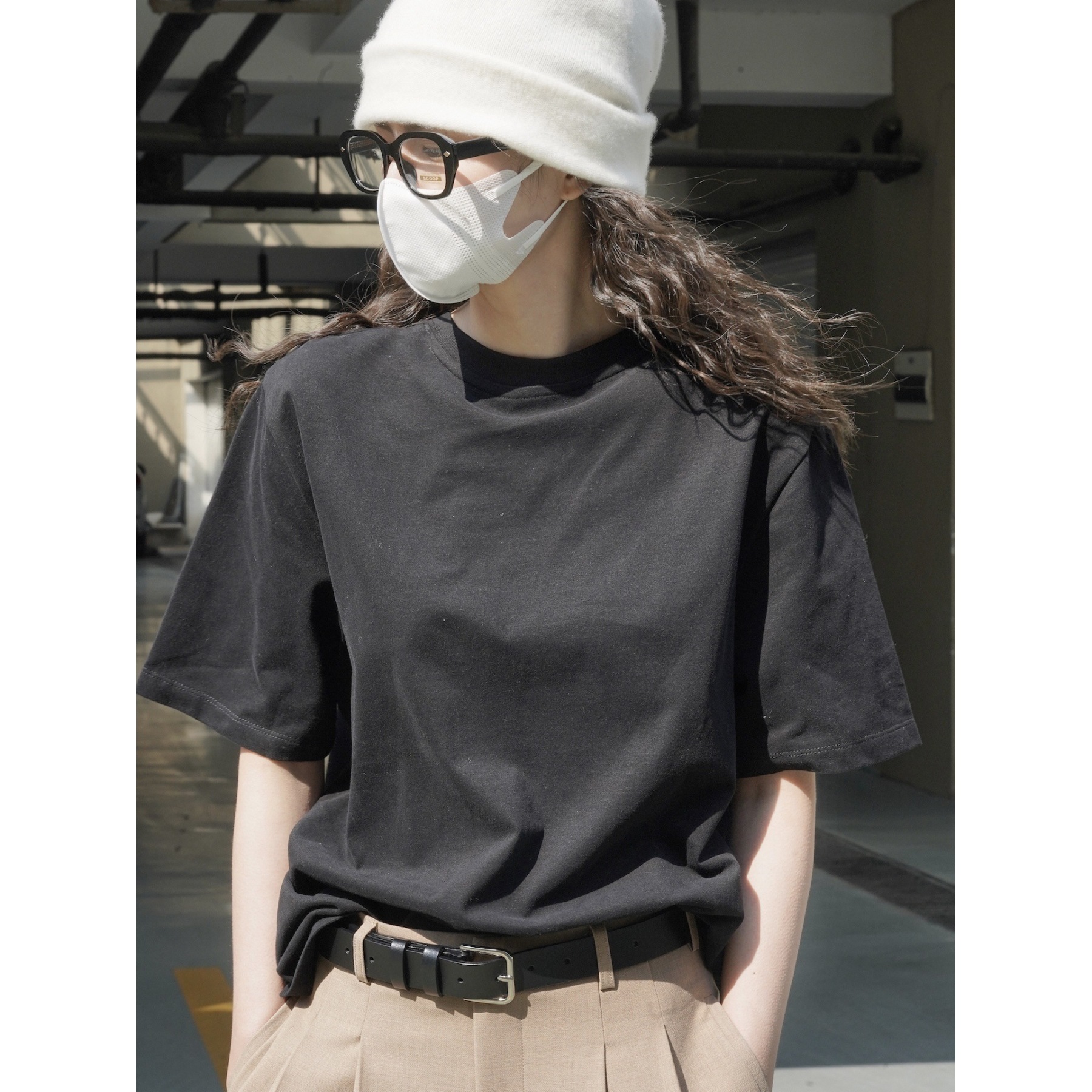 女士春夏廓形柔棉短T恤