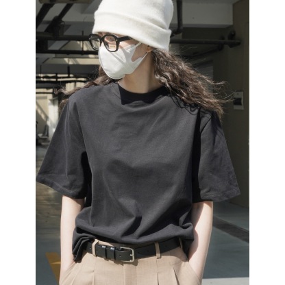 女士春夏廓形柔棉短T恤