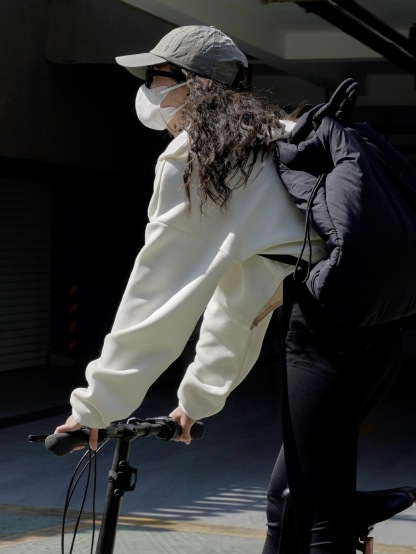 女士春季韓版短款連帽衛