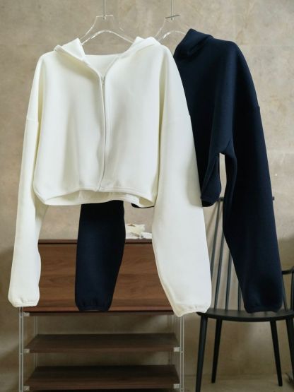 女士春季韓版短款連帽衛