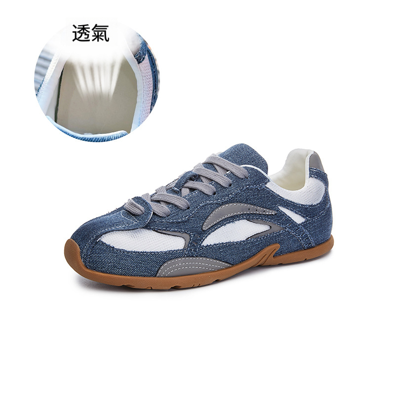 女士春秋平底內增高運動鞋