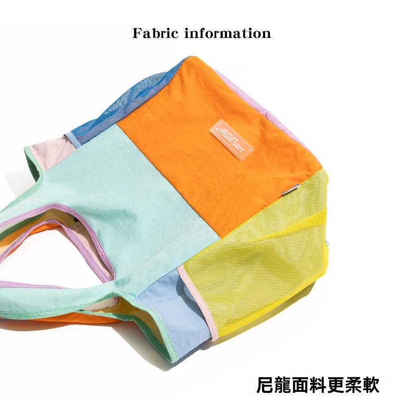 可摺疊帆布多巴胺托特包