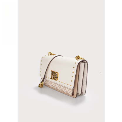 铆钉装饰链条斜挎小方包