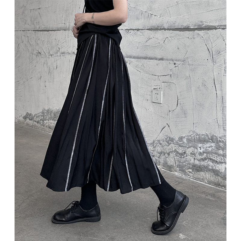 女士春秋不規則百褶半身裙