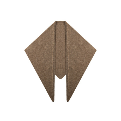 秋冬100%羊毛針織三角圍巾