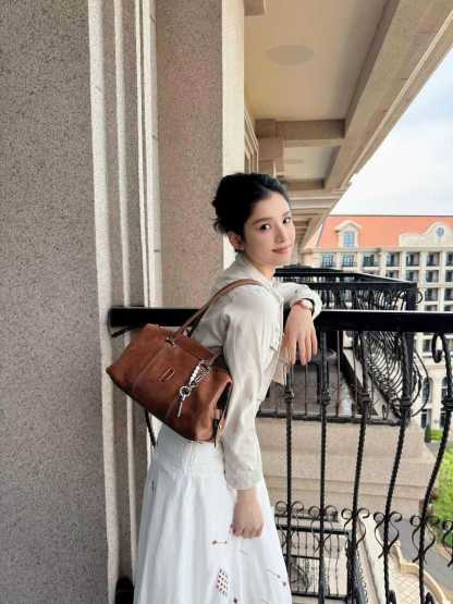 油蠟長柄植鞣皮小丑保齡球包