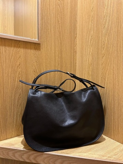 大容量植鞣皮信使馬鞍包