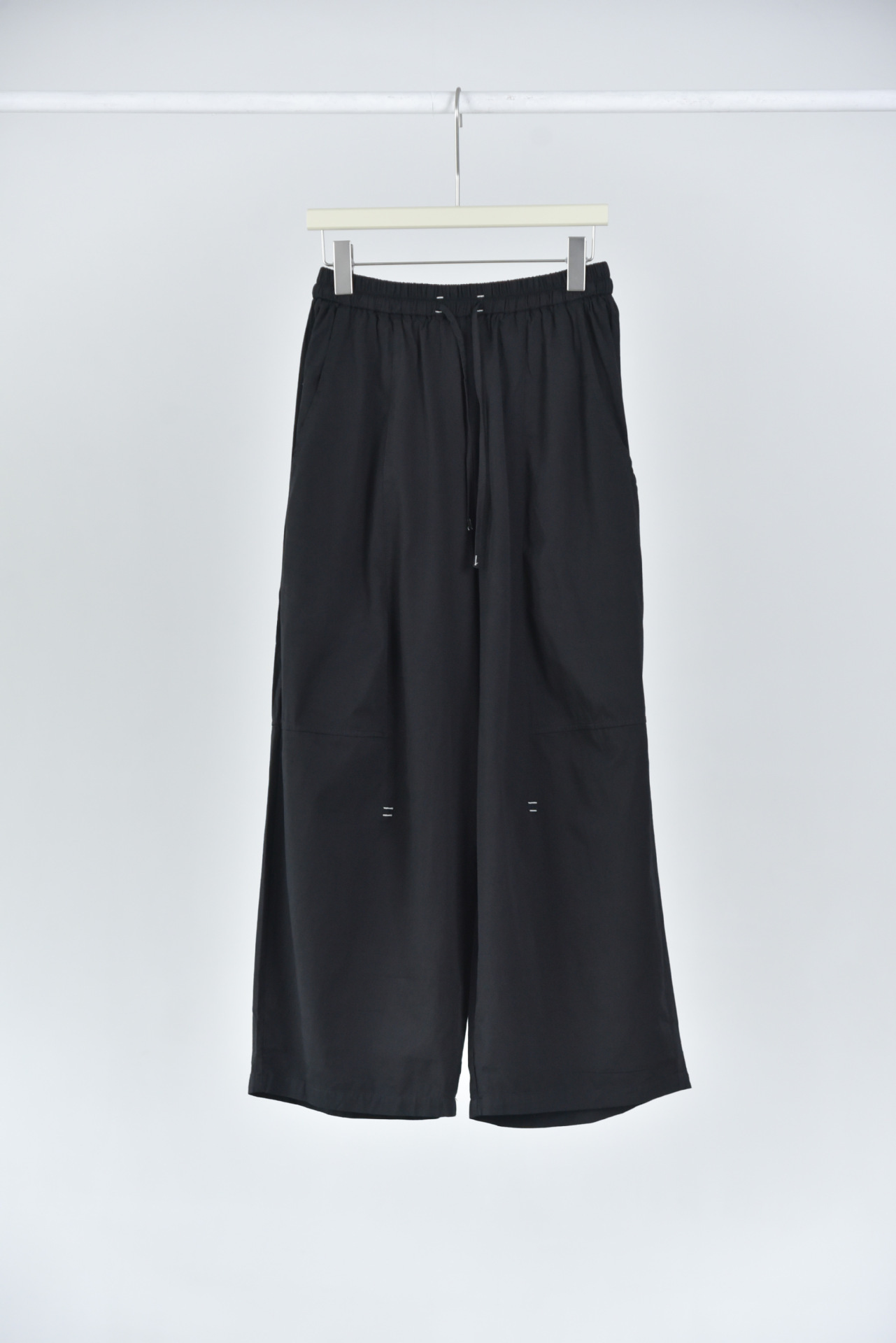 女夏撞色打棗洗水棉休閒褲