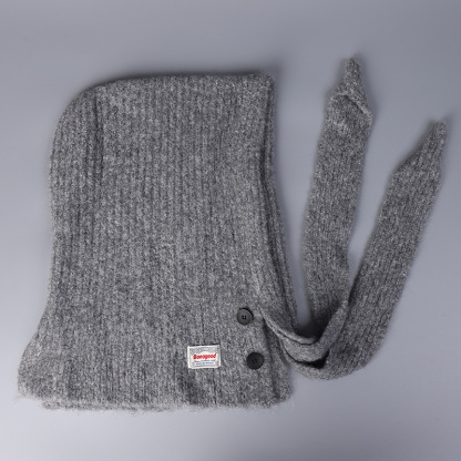 巴拉克拉法圍巾一體毛線帽