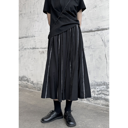 女士春秋不規則百褶半身裙