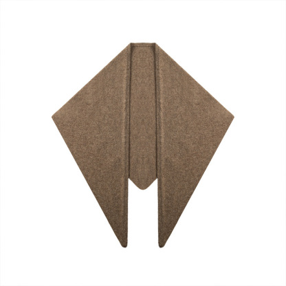 秋冬100%羊毛針織三角圍巾