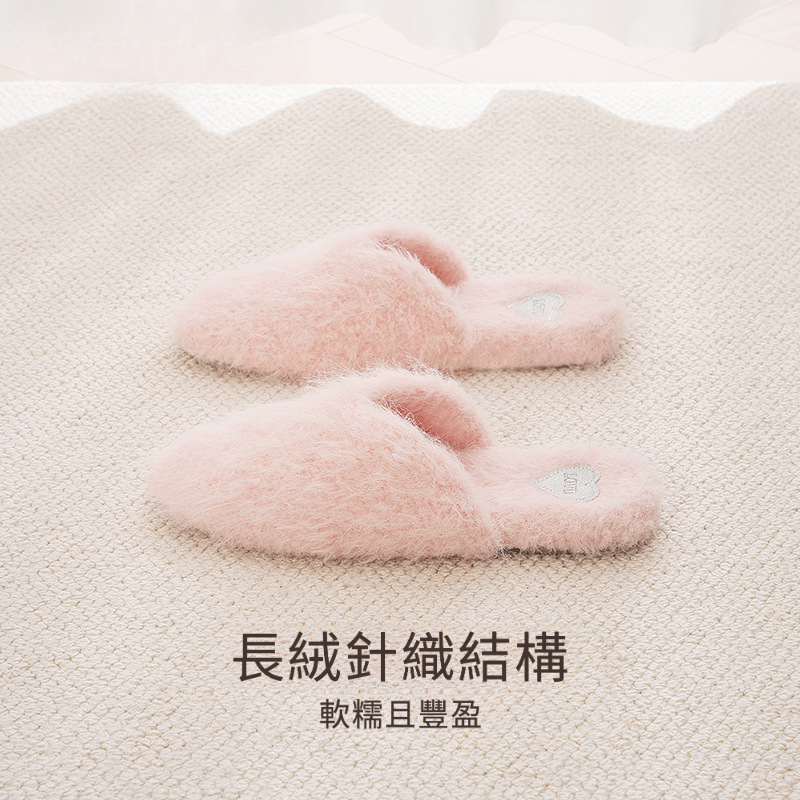 秋冬羊毛毛絨棉拖