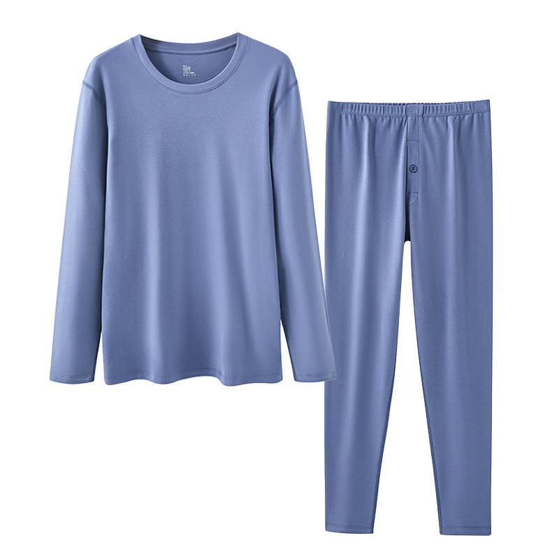 男士秋冬圓領加厚250G保暖秋衣秋褲