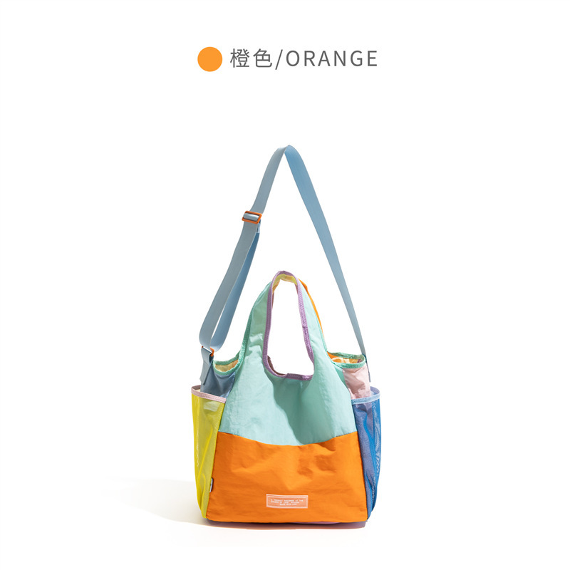 可摺疊帆布多巴胺托特包