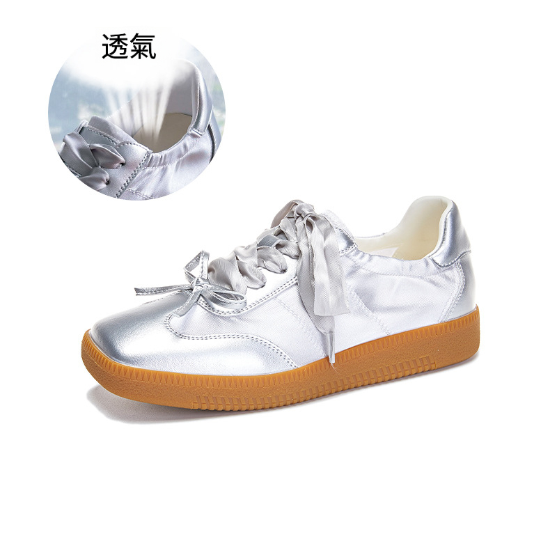 女士方頭平底休閒鞋