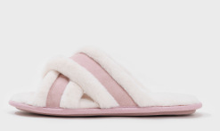 冬季加絨軟底毛毛拖鞋