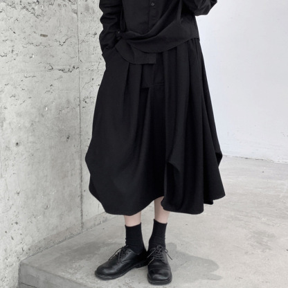 女士日雜風不規則半身裙