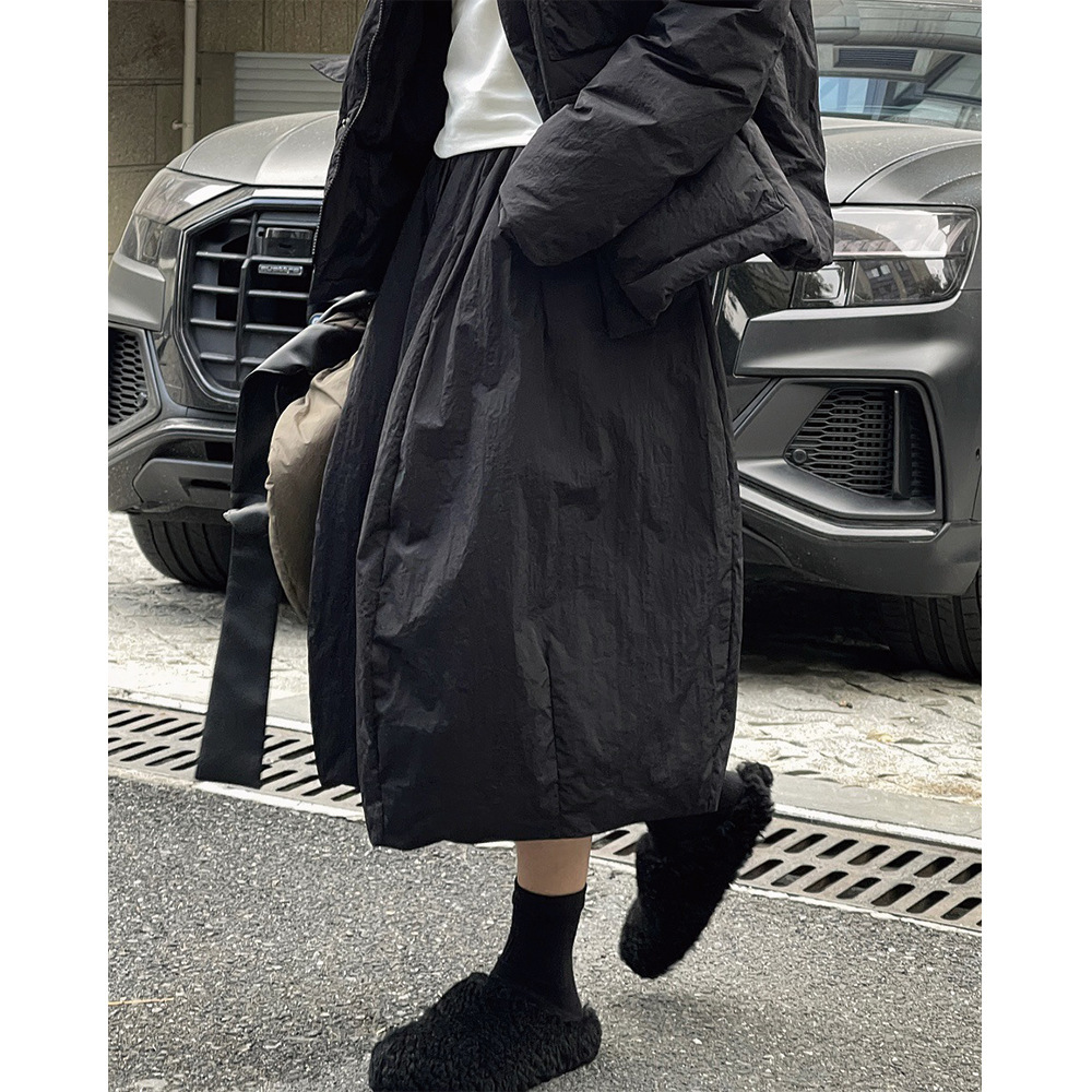 女士冬季90白鴨絨羽絨裙