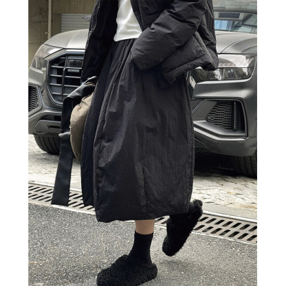 女士冬季90白鴨絨羽絨裙