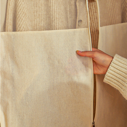 掛式純棉透視衣服防塵罩