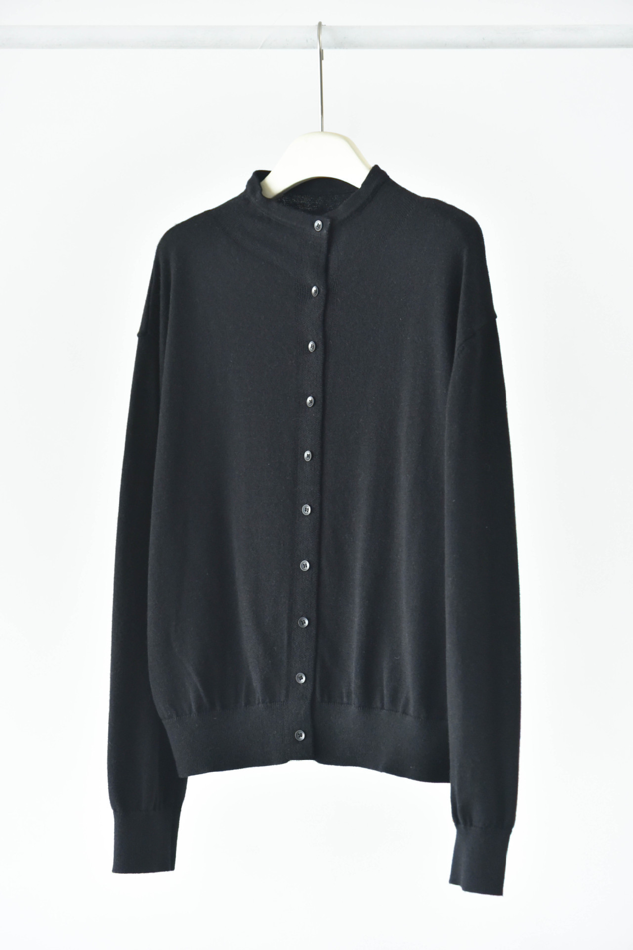 女士春秋溫柔色系羊毛混紡柔軟針織開衫