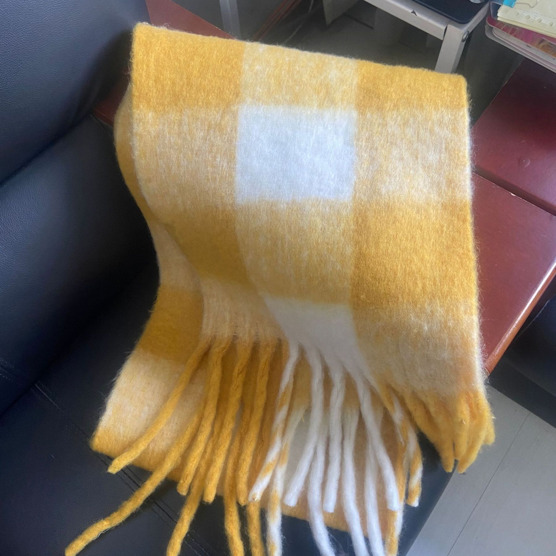 秋冬AC格子圍巾