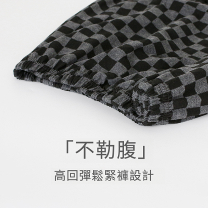 情侶春秋純棉鬆緊帶休閒運動褲