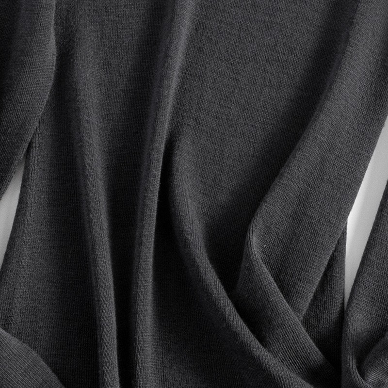 女士早秋無縫半高領100精仿羊毛打底衫