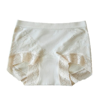 女士收腹塑形浮雕花卉無痕內褲