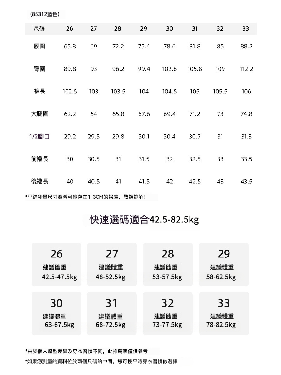 女士秋季分割設計闊腿牛仔褲