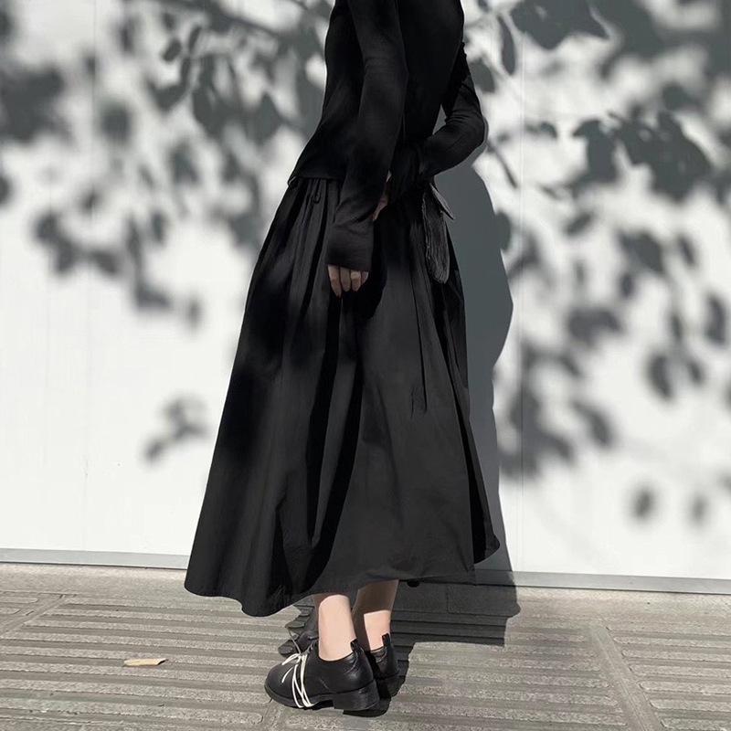 女士秋季自製內裡拼紗重工蓬蓬裙