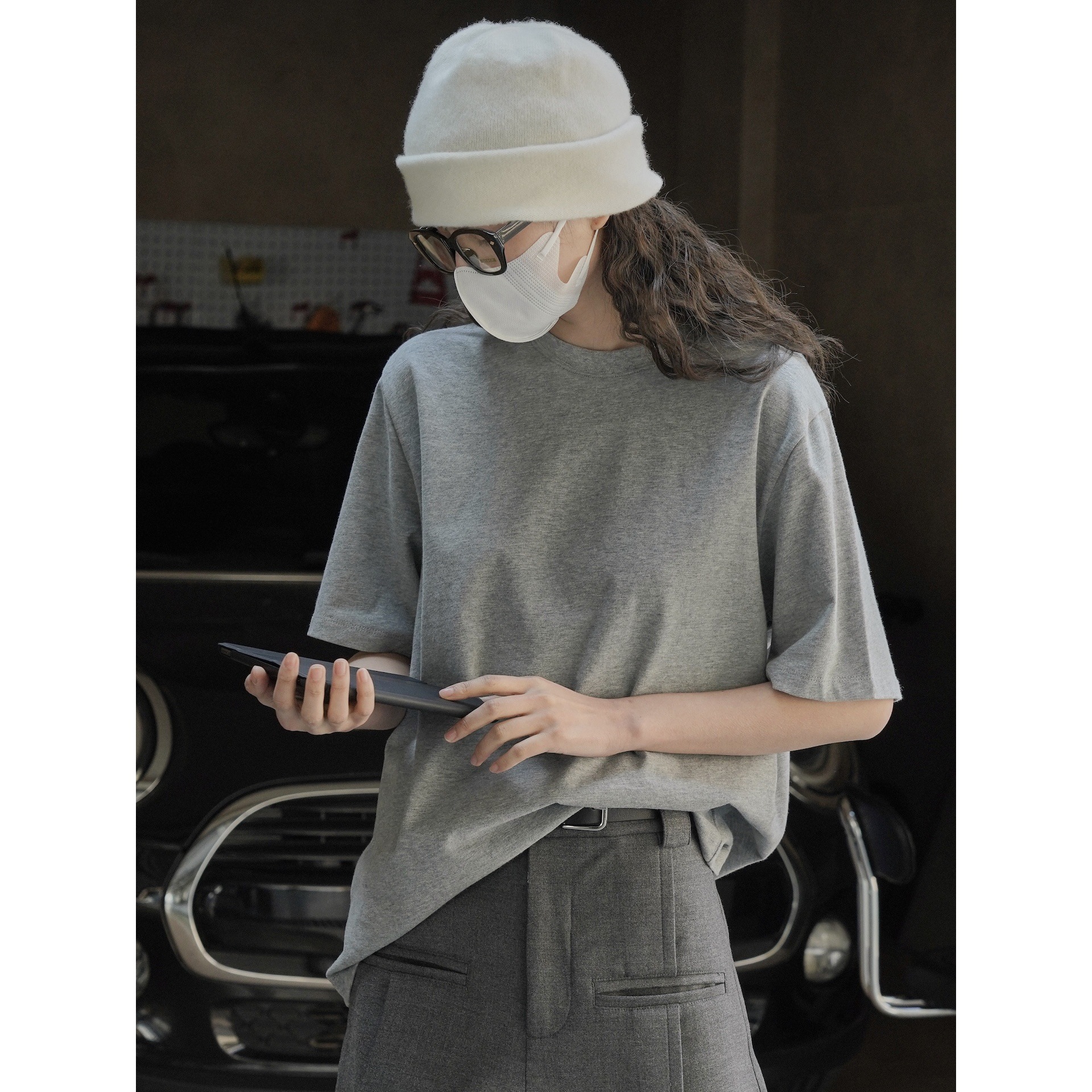 女士春夏廓形柔棉短T恤