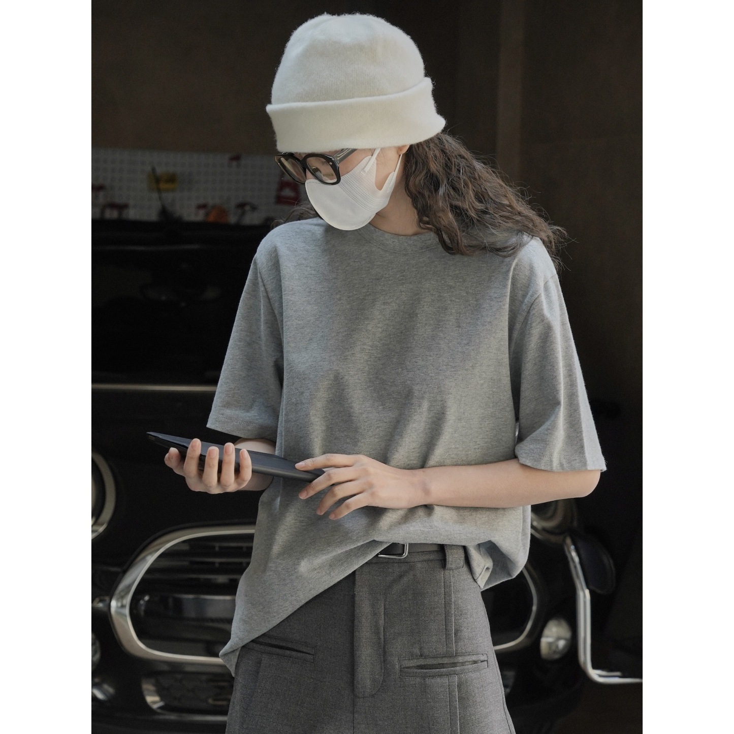 女士春夏廓形柔棉短T恤