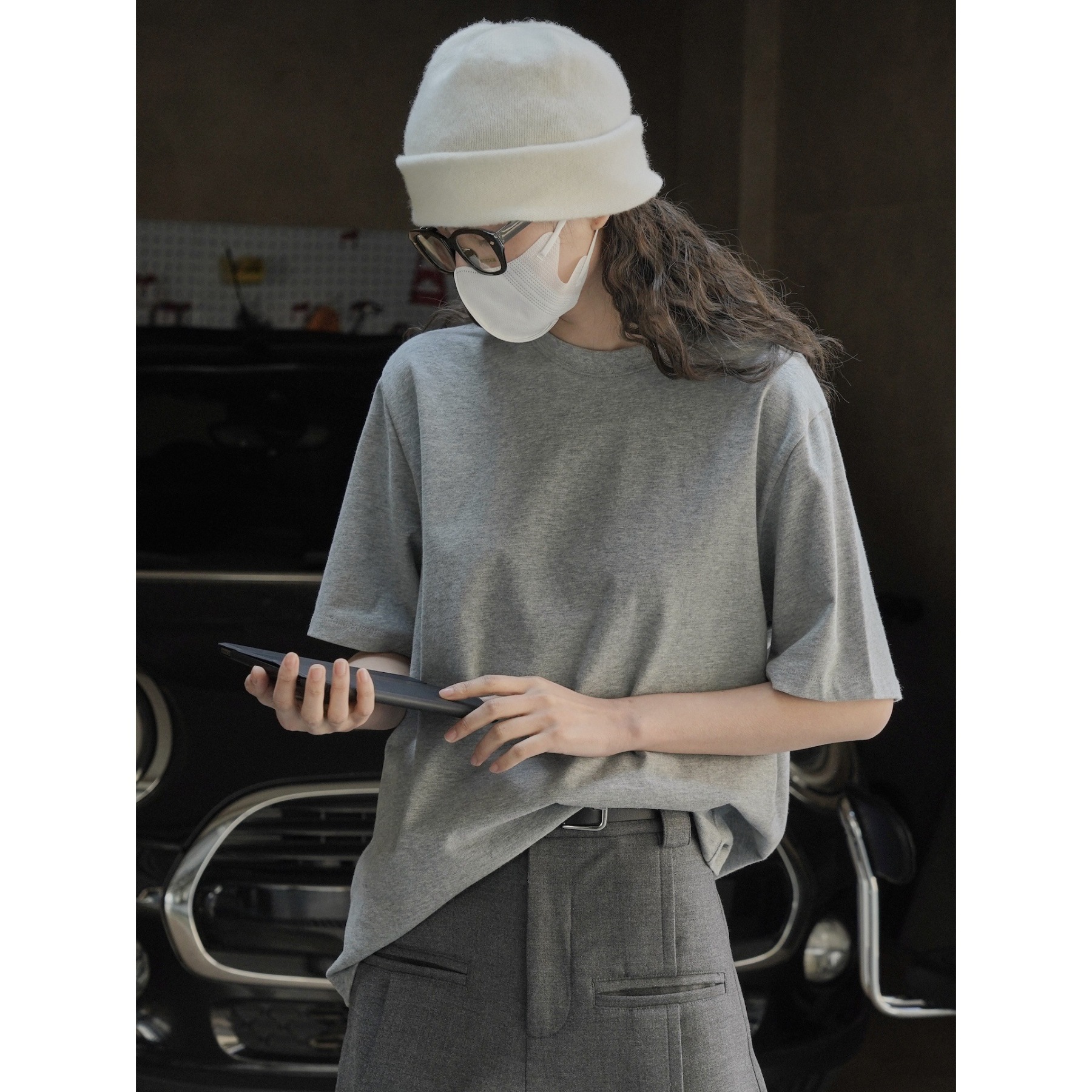 女士春夏廓形柔棉短T恤