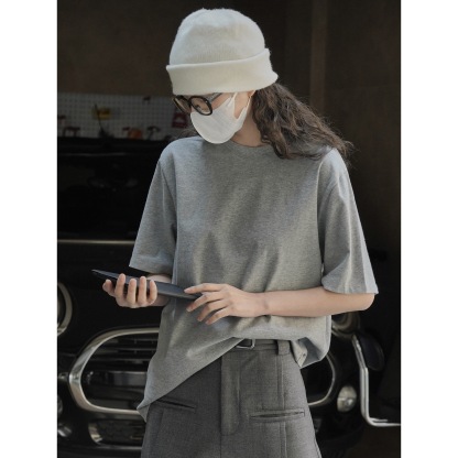 女士春夏廓形柔棉短T恤