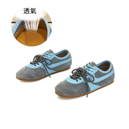 女士春秋平底多色阿甘鞋
