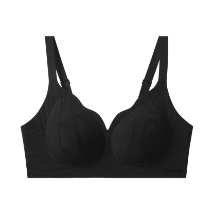 女士秋冬磨毛無鋼圈無痕聚攏內衣