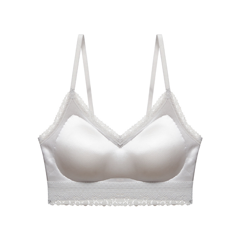 緞面法式性感蕾絲吊帶聚攏無痕內衣