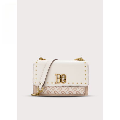 铆钉装饰链条斜挎小方包