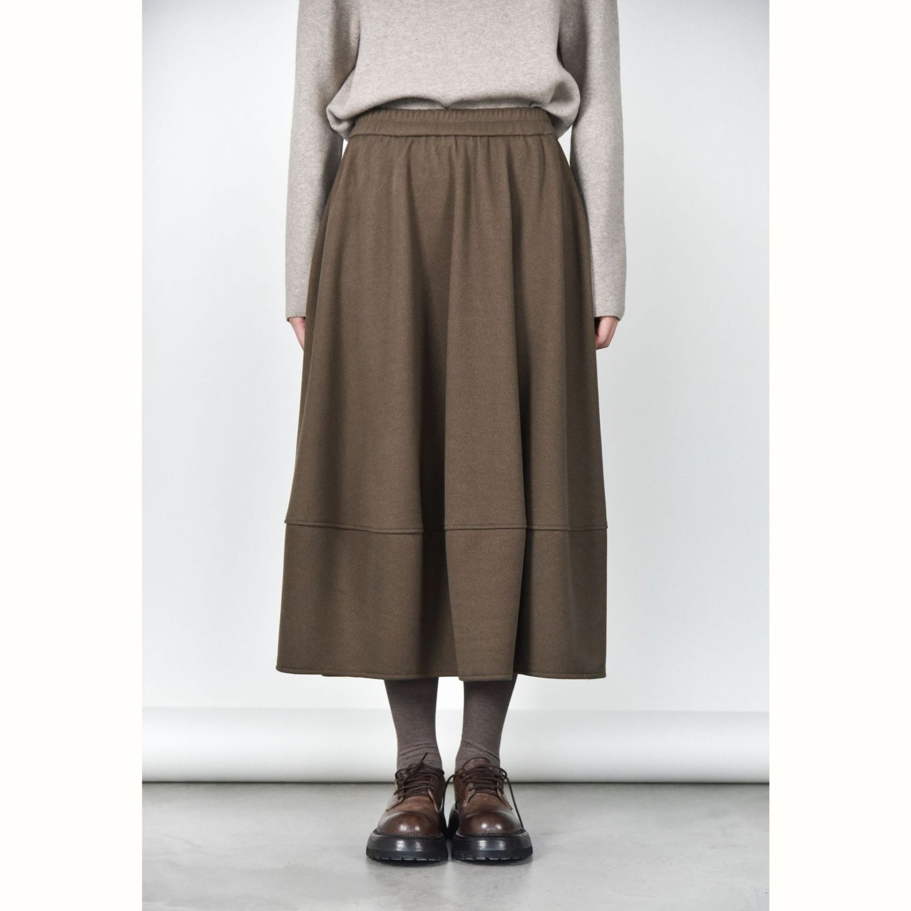 女士秋冬針織微彈花苞半身裙