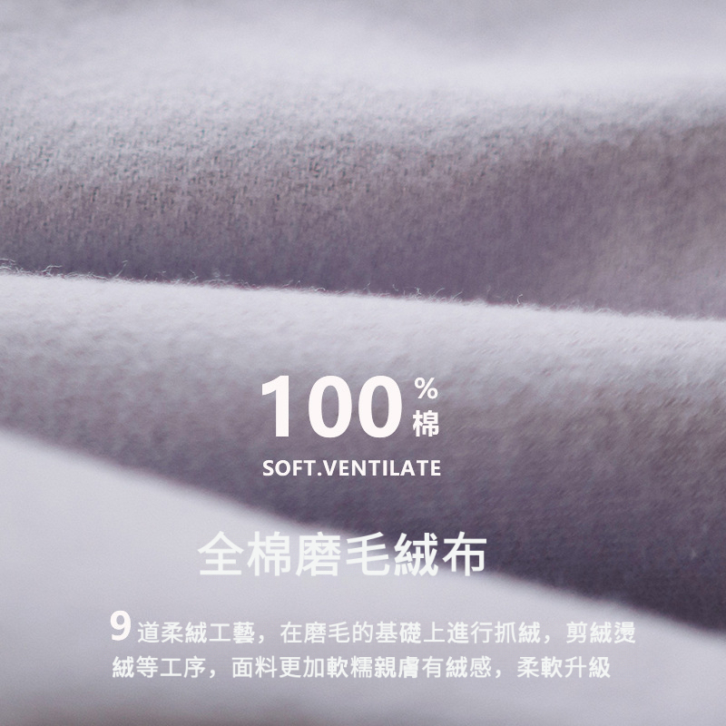 女士春秋純棉磨毛卡通長袖長褲居家服