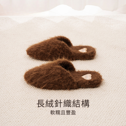 秋冬羊毛毛絨棉拖