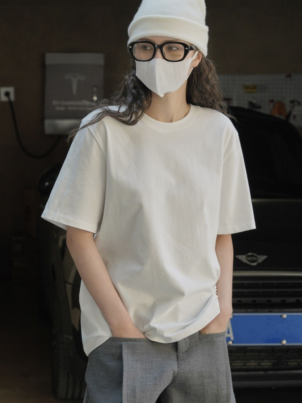 女士春夏廓形柔棉短T恤