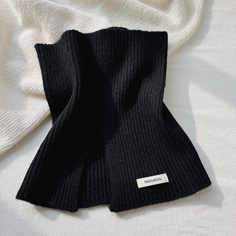 秋冬100%純羊毛帽子圍巾2件套