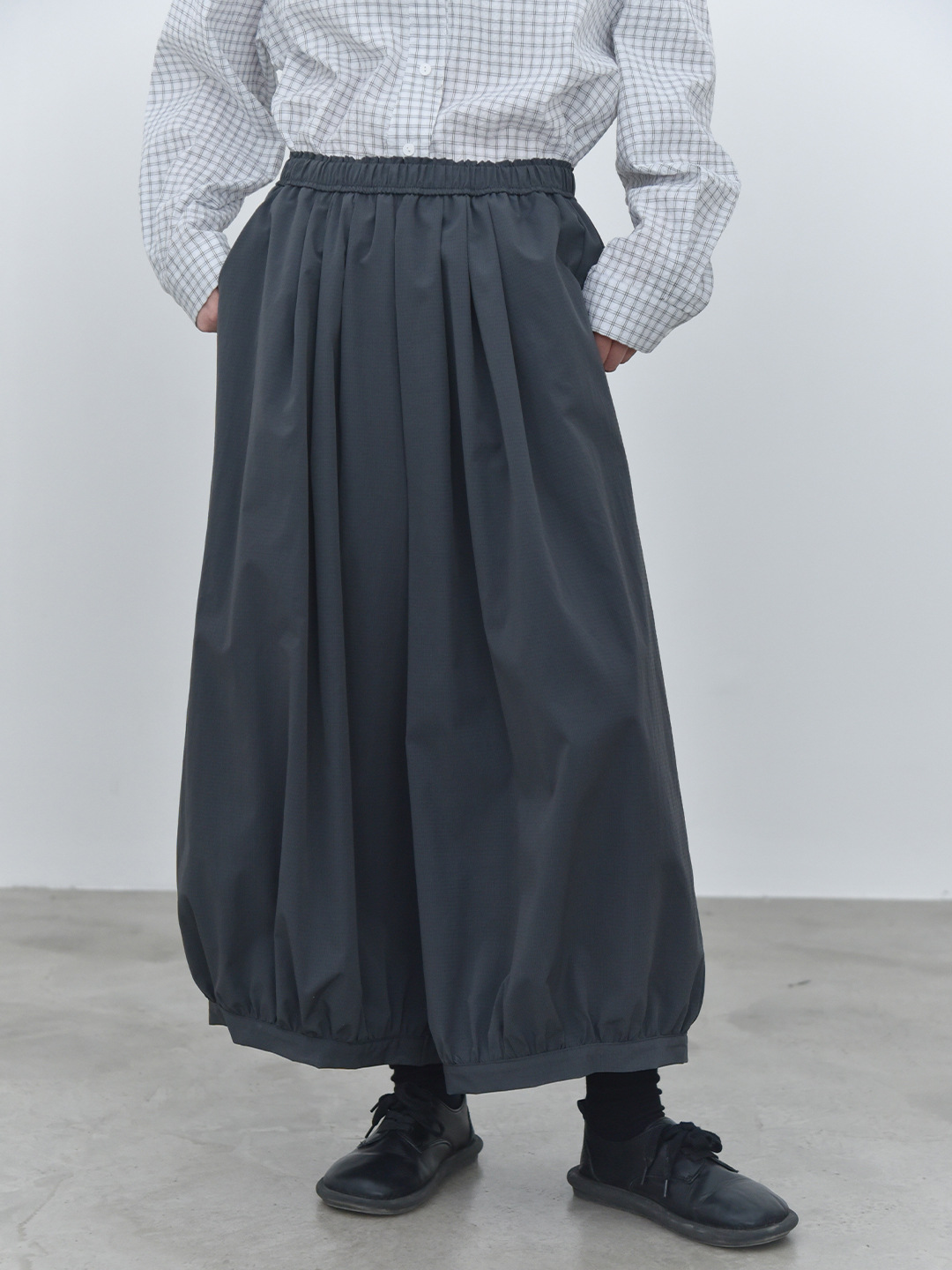 女士春秋肌理感超寬鬆燈籠裙褲