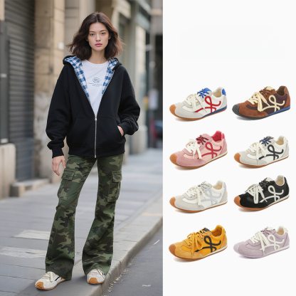 女士春秋芒果頭德訓鞋