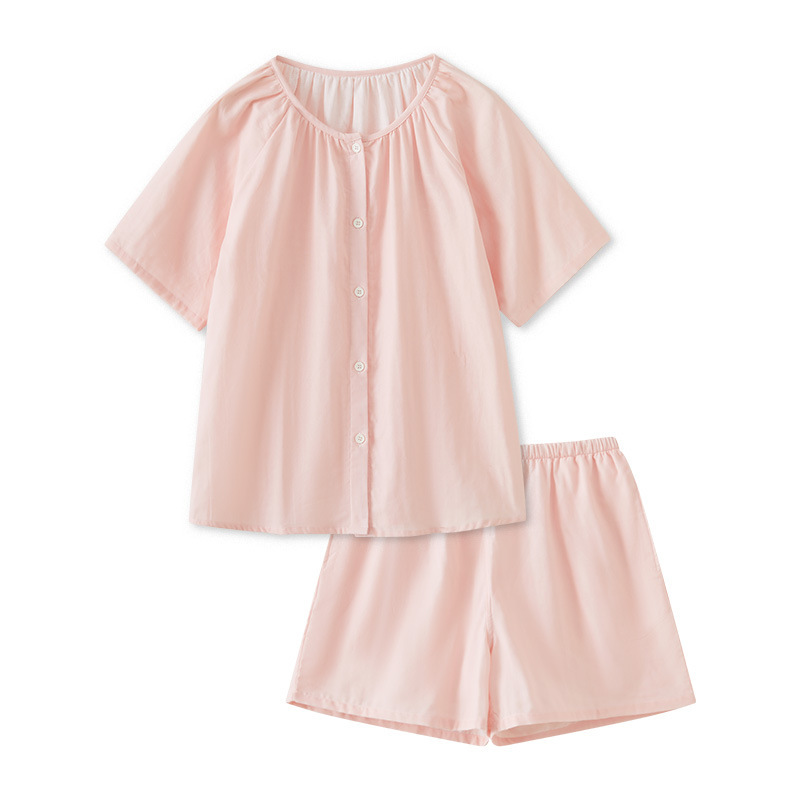 女夏純棉慢生活短袖短褲家居服